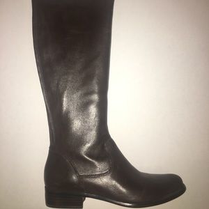 Corso como brown leather knee high boots